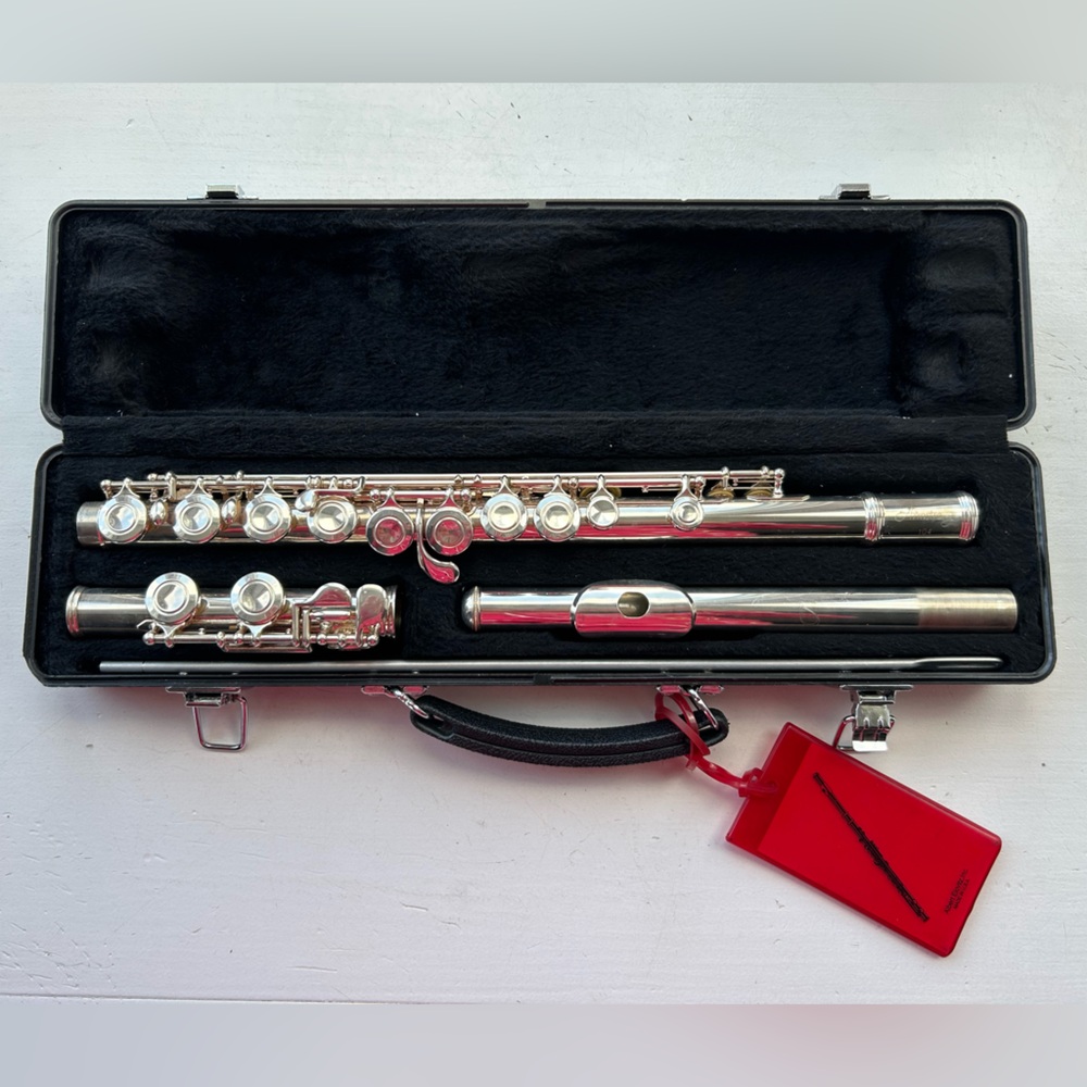 Silver Flute with Case